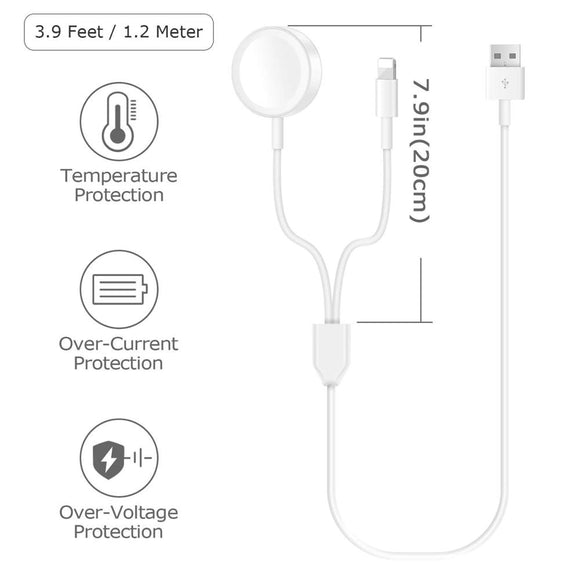 Reloj inteligente con cargador inalámbrico 2 en 1