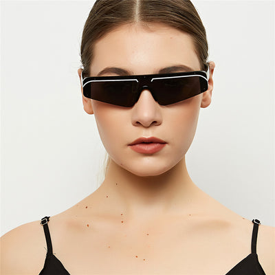 Gafas de Sol Rimless para Mujer con Tratamiento Polvo - Image 2