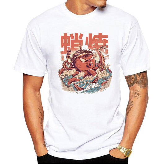 Camiseta Manga Corta Calamar a la Parrilla para Hombre