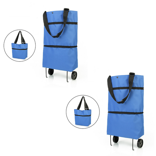 Carrito de Compras Plegable con Ruedas y Bolsas Reutilizables - Image 13