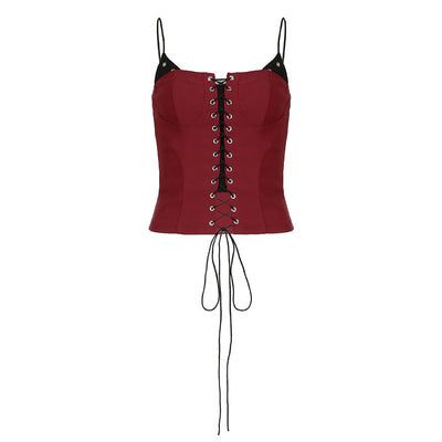 Camiseta Ajustada Bicolor con Encaje y Control de Cintura - Image 16