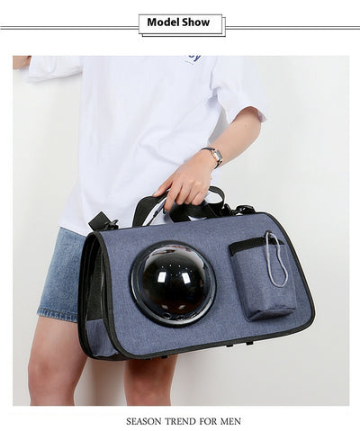 Bolsa Transportadora para Gatos - Mochila Cruzada Portátil para Mascotas - Image 23