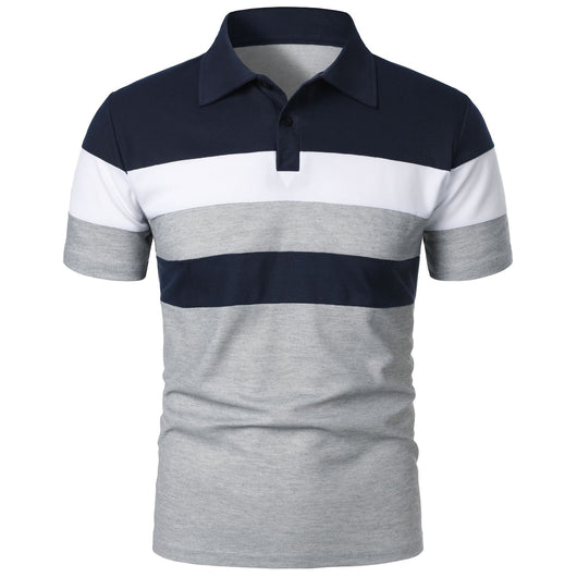 Camiseta Deportiva Hombre Rayas Pecho Contraste - Image 2