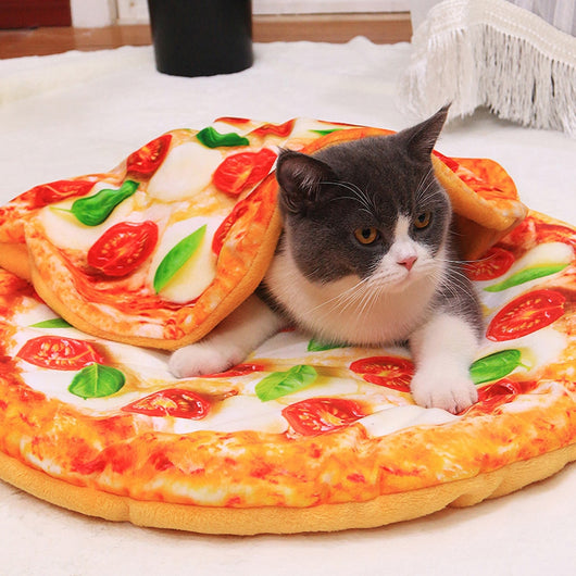 Cama Térmica 3D para Mascotas - Diseño Pizza, Aguacate y Tostada