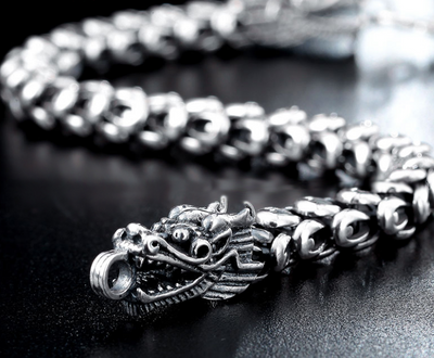 Pulsera Grifo de Dragón para Hombre en Plata de Ley S925 - Image 4