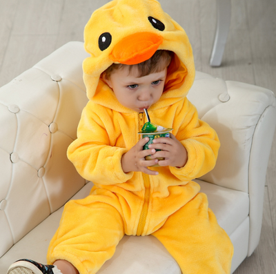 Pijamas de gateo con diseño de animales para bebés primavera-otoño - Image 8