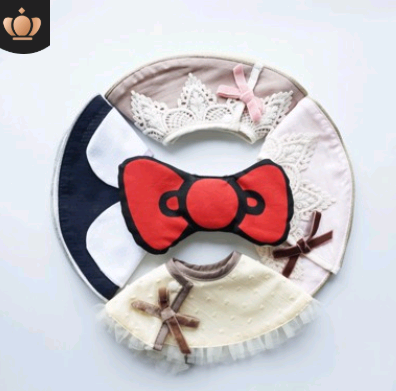 Babero de 360 Grados con Protección de Saliva y Lazo Rojo Desmontable - Image 3