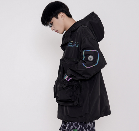 Chaqueta de Trabajo para Hombre con Letras Reflectantes Láser - Image 5