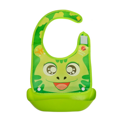 Babero infantil impermeable con bolsillo coleccionable de silicona - Image 10