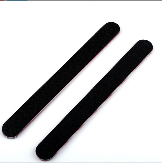 Pulidor de Uñas Doble Cara Corazón Negro y Rojo