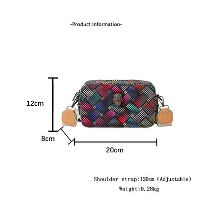 Bolsa para Cámara Elegante Multicolor con Diseño Águila y Correa Ancha - Image 8