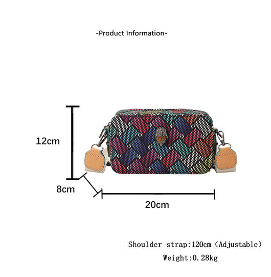 Bolsa para Cámara Elegante Multicolor con Diseño Águila y Correa Ancha - Image 8