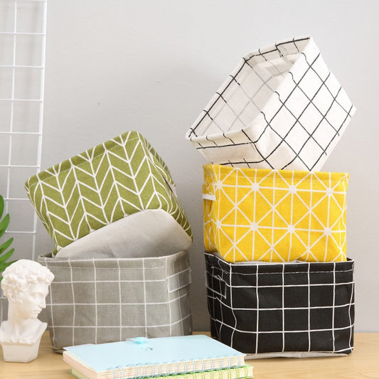 Canasta Organizadora Plegable de Escritorio con Estilo Personalizado