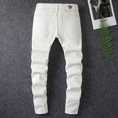 Jeans Rotos Delavados con Parches - Image 3