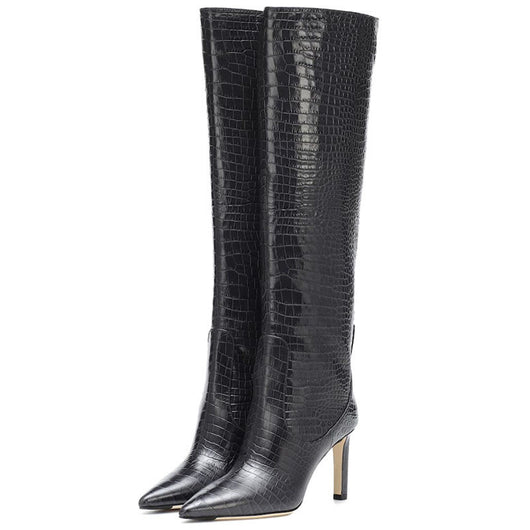 Botas Altas de Moda Talla Grande - Estilo Elegante y Cómodo - Image 16