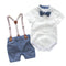 Conjunto Bebé Camisa con Pajarita y Bolsa Coordinada