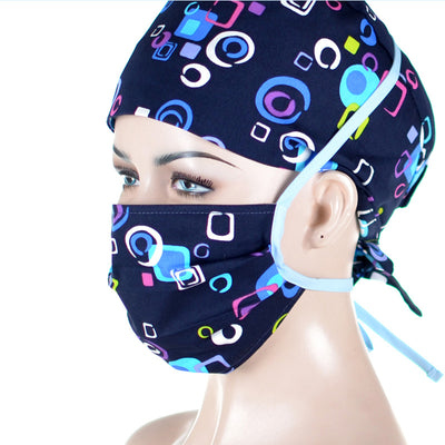 Gorro Quirúrgico Doble Capa Estampado con Encaje - Image 4