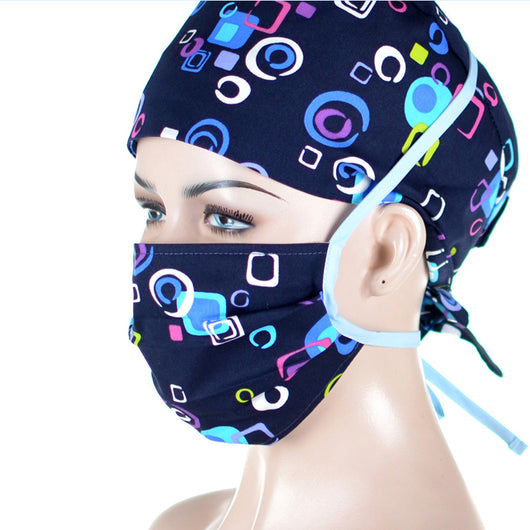 Gorro Quirúrgico Doble Capa Estampado con Encaje - Image 4