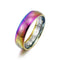 Titanium Steel Ring Men's Ring Ring Rainbow Number 10