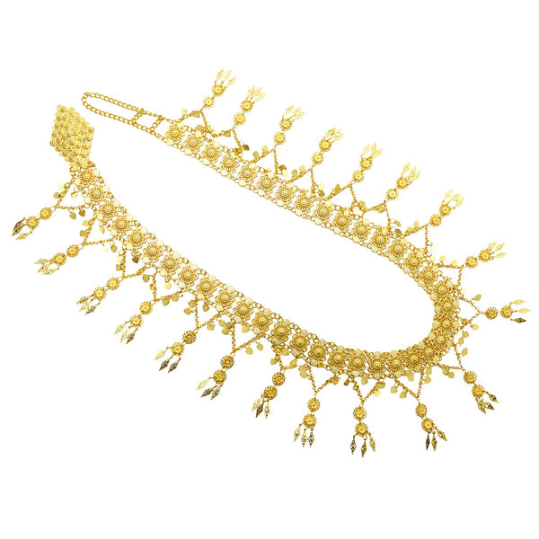 Cadena de Cintura con Dije de Flor Brillante