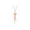 Love Hug Necklace Unisex Men Women Couple Jewelry Simple Temperament Clavicle Chain Valentines Day Lover Gift Rose Dorado