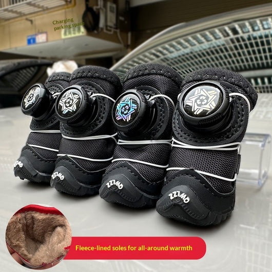 Botas Protectoras para Perros Otoño-Invierno con Acolchado de Algodón