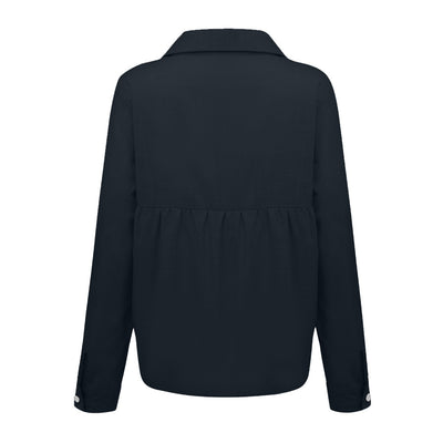 Blusa Cardigan Suelta con Solapa y Botones - Camisa Manga Larga para Mujer - Image 16
