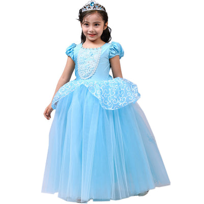 Vestido Princesa con Falda de Tul Azul - Image 3