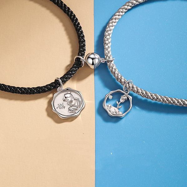 Pulsera de Plata Esterlina para Parejas - Diseño Unisex