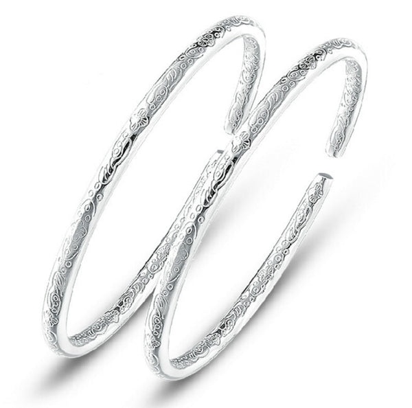 Pulsera de Plata Maciza con Diseño Minimalista Elegante
