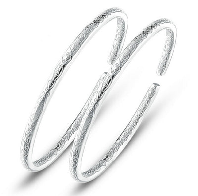 Pulsera de Plata Maciza con Diseño Minimalista Elegante