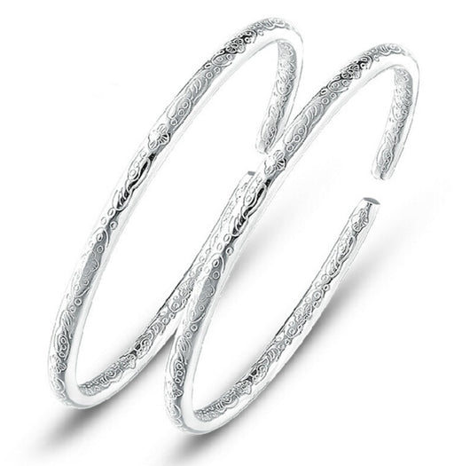 Pulsera de Plata Maciza con Diseño Minimalista Elegante