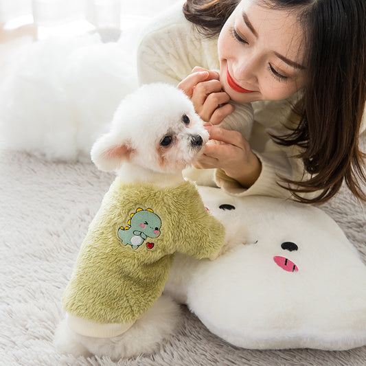 Abrigo Cálido de Peluche para Perros y Gatos - Ropa de Invierno Teddy