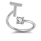 26 Letter English Rings Jewelry T Opening adjustable