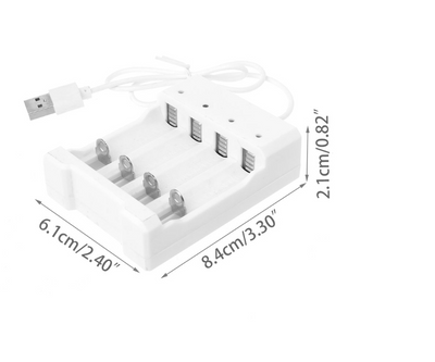Cargador Universal Inteligente 4 Ranuras 1.2V con Puerto USB - Image 5