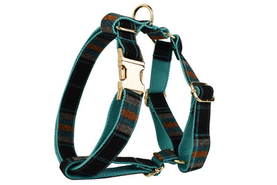 Collar Retro Verde para Mascotas con Correa de Tracción y Moño Adorable - Image 16