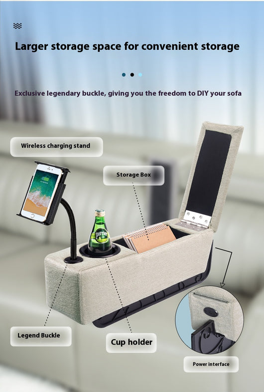 Cargador Inalámbrico para Reposabrazos de Sofá con Soporte Móvil - Image 10