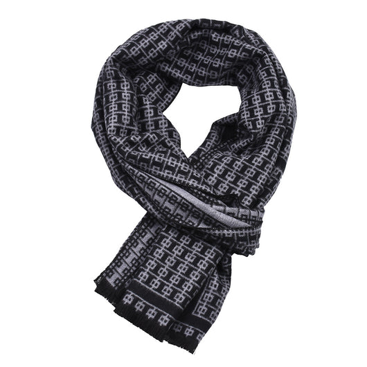 Bufanda Tejida Gruesa Cálida Reversible para Hombre Estilo Coreano - Image 15