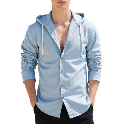Cardigan Slim Fit con Capucha para Hombre - Casual y Versátil - Image 29