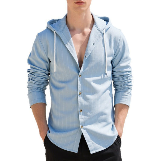 Cardigan Slim Fit con Capucha para Hombre - Casual y Versátil - Image 29