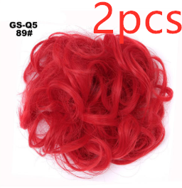 Moño Fluido Rizador con Cordón Ajustable - Extensión de Cabello Sintético - Image 8