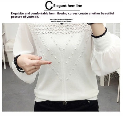 Blusa Térmica de Seda de Hielo Tejida Manga Larga Cuello Redondo - Image 19