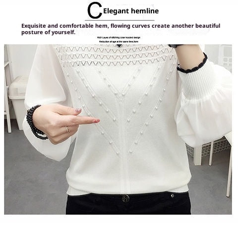 Blusa Térmica de Seda de Hielo Tejida Manga Larga Cuello Redondo - Image 19