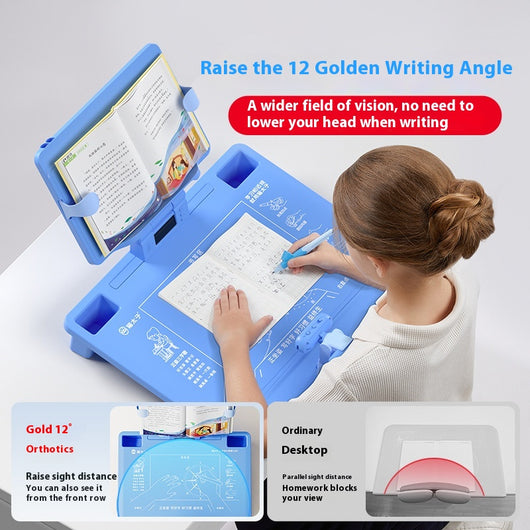 Corrector de Postura para Escritura - Protector Visual Infantil de Escritorio