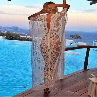 Vestido Playero Bohemio con Encaje - Image 6
