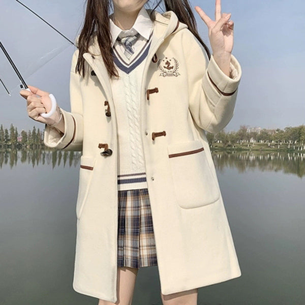 Abrigo de Lana para Niña - Elegancia y Calidez para Invierno