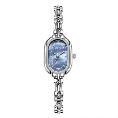 Reloj de Pulsera Cuarzo Ovalado Retro con Diseño Fritilaria de Alta Calidad - Image 7