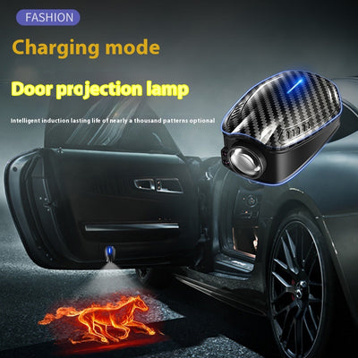 Luz de Cortesía LED con Sensor de Movimiento y Patrón Fibra de Carbono