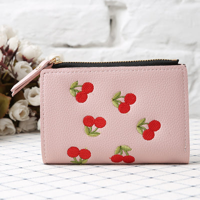 Monedero de Tela con Bordado de Cerezas - Image 8