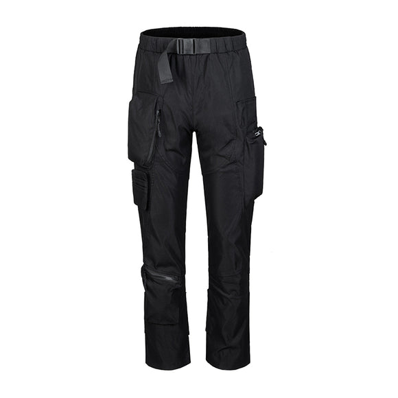 Pantalones Deportivos Casual con Múltiples Bolsillos y Cierre Adhesivo